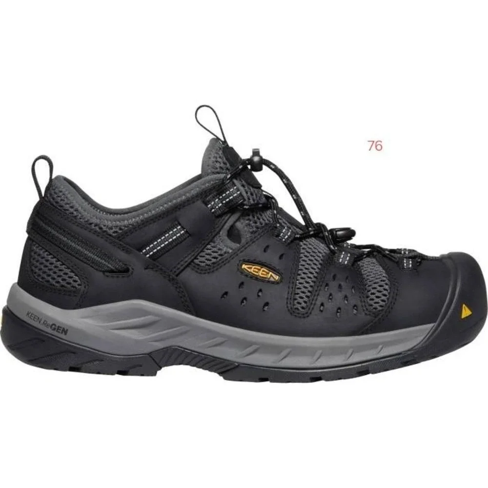 KEEN UTILITY Atlanta Cool II, Men's Black/Dark Shadow, Steel Toe, EH, Slip...